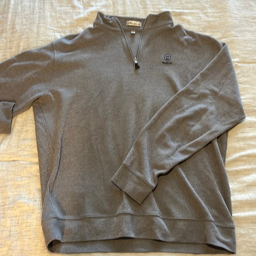 Peter Millar Quarter Zip Grey - Scioto Country Club